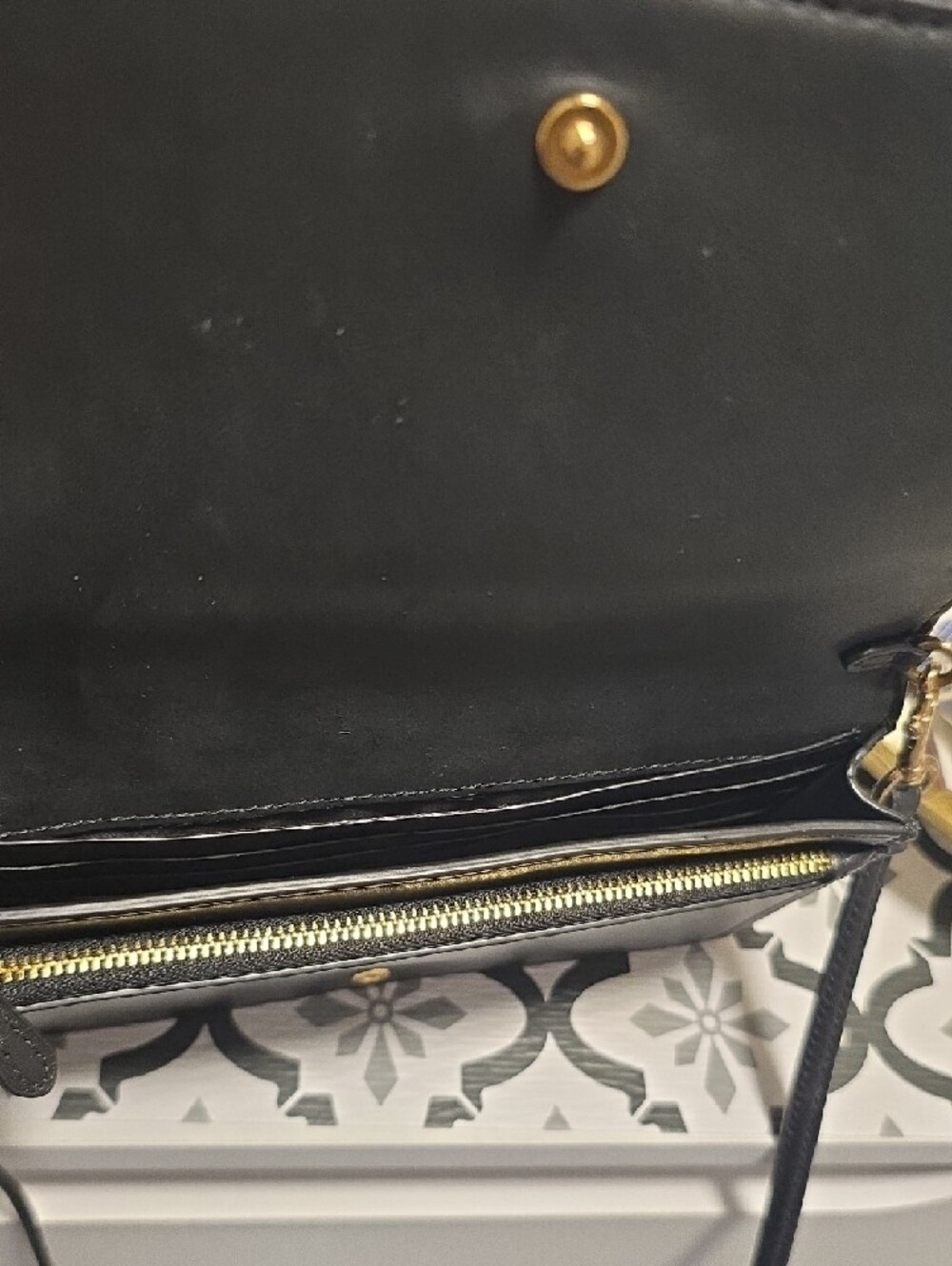 Coach Brown Signature Canvas Crossbody with Black Leather Trim - Picture 5 of 8